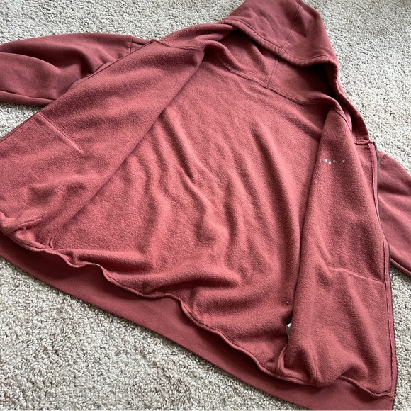 Vitality Rosewood Red Cozy Uni Zip Up Hoodie Size Small - Picture 6 of 14